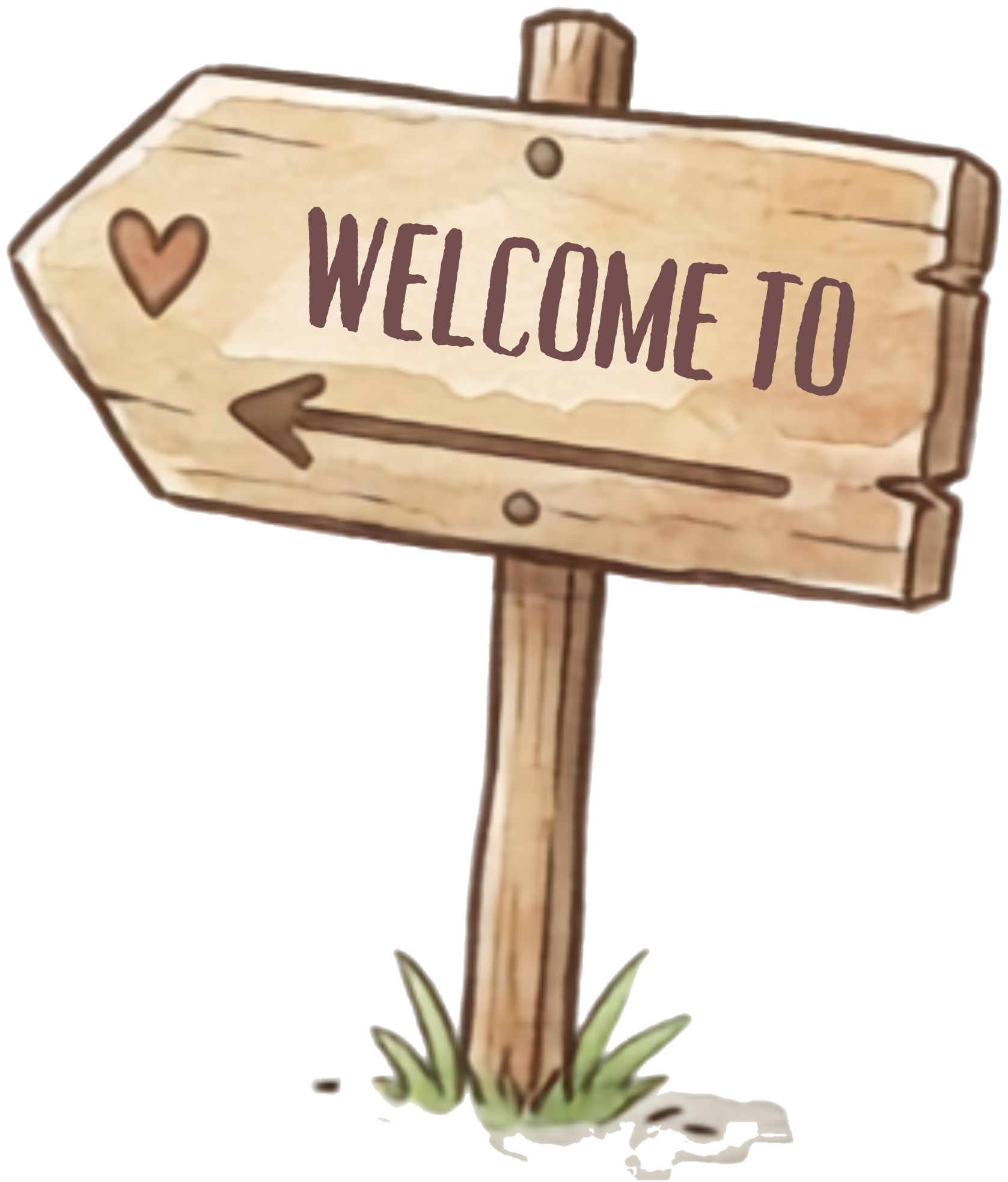 Welcome to The Busy World of Robbie sign